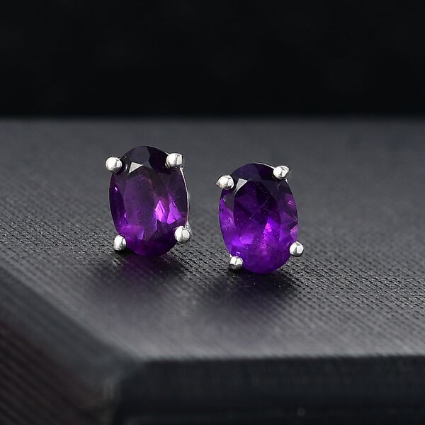 Afrikanische Amethyst Ohrringe - 1,40 ct. image number 2