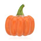 Weiße Kristall Kürbis-Brosche, emailliert