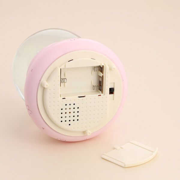 Schneekugel Musik und Licht, 15x10 cm, M&auml;dchen und B&auml;r, Rosa und Wei&szlig; image number 7