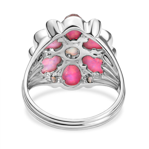 Sajen Silber-Opal Dublett Ring 925 Silber rhodiniert (Gr&ouml;&szlig;e 19.00) ca. 3.33 ct image number 5