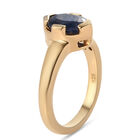 Masoala Saphir Solitär Ring, 925 Silber vergoldet, 1,90 ct. image number 4