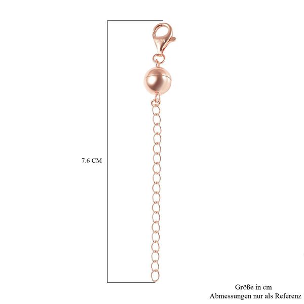 TOUCH und LOCK Magnetschlie&szlig;e mit Extender in ros&eacute;vergoldetem Silber image number 4