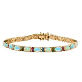AA Natürliches, äthiopisches Welo Opal und Multi-Edelstein-Armband