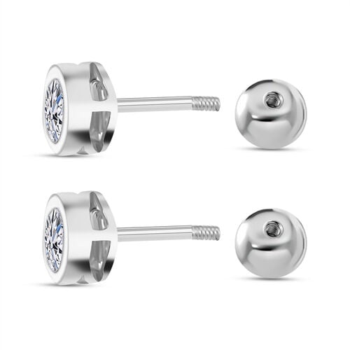 LUXURIANT DIAMOND - Lab Grown Diamant VS-EF SGL zertifiziert Ohrringe 925 Silber rhodiniert ca. 0,50 ct. image number 4