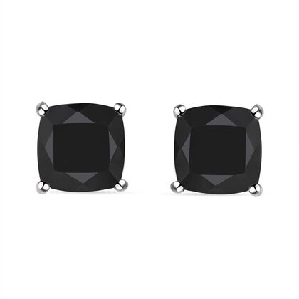 Elite Shungit Ohrringe, 925 Silber platiniert, ca. 2.08 ct