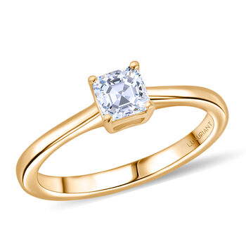 LUXURIANT SGL zertifizierter VS-EF Labor Diamant Ring im Asscher-Schliff - 0,50 ct.