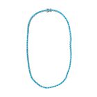 Amerikanische, nat&uuml;rliche Sleeping Beauty T&uuml;rkis Halskette ca. 45 cm 925 Silber platiniert ca. 23.23 ct