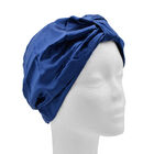 100% Maulbeerseiden Turban für Damen, Größe: 18x24 cm, Dunkelblau image number 2