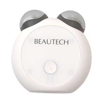 BEAUTECH EMS Mini-Gesichtsmassageger&auml;t in B&auml;renform, 2,7x4,7x1,7cm, Wei&szlig;