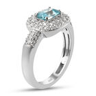 Kambodschanischer blauer und weißer Zirkon-Ring - 1,45 ct. image number 4