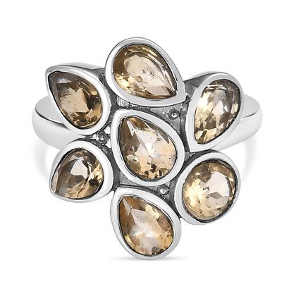 Citrin Ring 316L Edelstahl (Gr&ouml;&szlig;e 20.00) ca. 2.77 ct