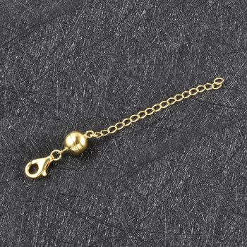 TOUCH und LOCK Magnetschlie&szlig;e mit Extender in vergoldetem Silber