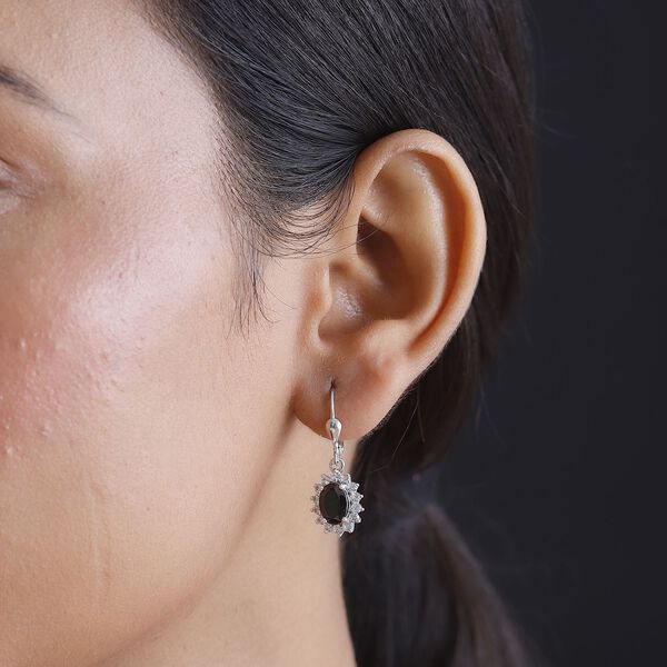 Elite Shungit und Zirkon Ohrh&auml;nger - 2,93 ct. image number 3