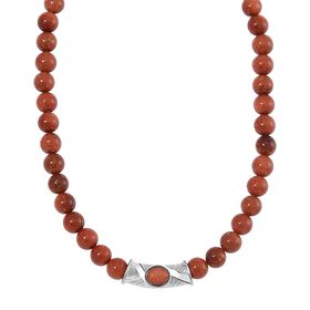 Golden Sandstein Halskette, 45 cm - 330 ct.