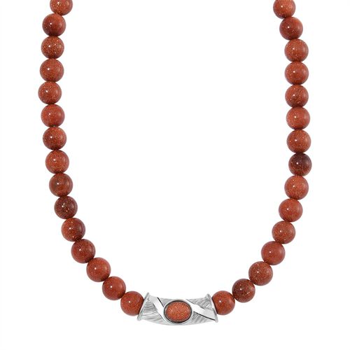 Golden Sandstein Halskette, 45 cm - 330 ct. image number 0