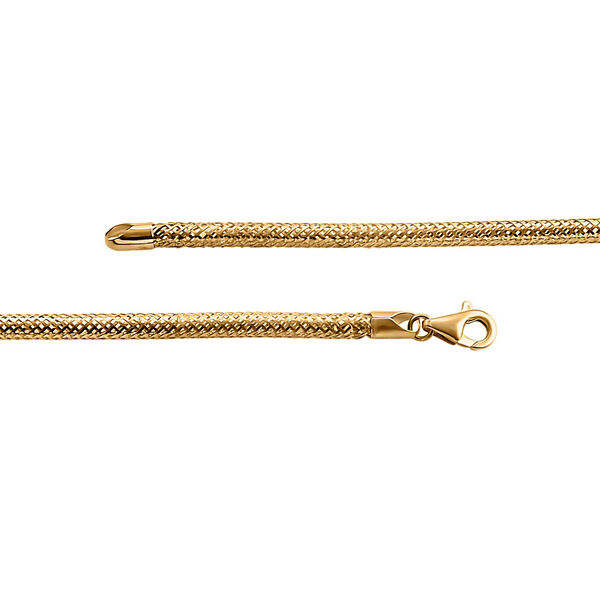 Royal Bali Kollektion- Schlangen-Ketten 19cm Armband und 45cm Halskette in 585 Gold image number 5