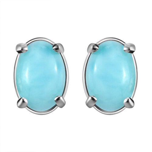 Larimar-Ohrringe, 925 Silber ca. 1,10 ct image number 0