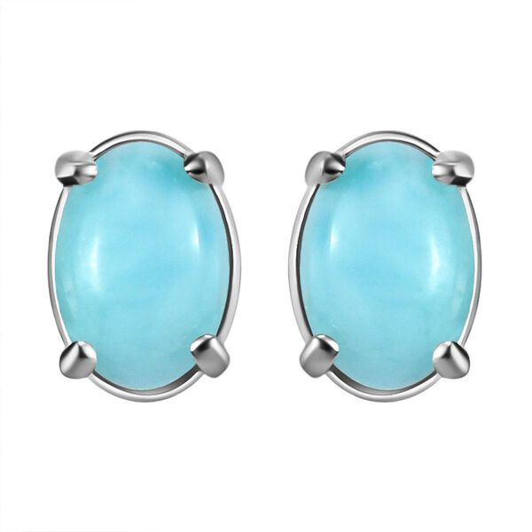 Larimar-Ohrringe, 925 Silber ca. 1,10 ct