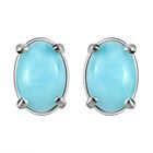 Larimar-Ohrringe, 925 Silber ca. 1,10 ct