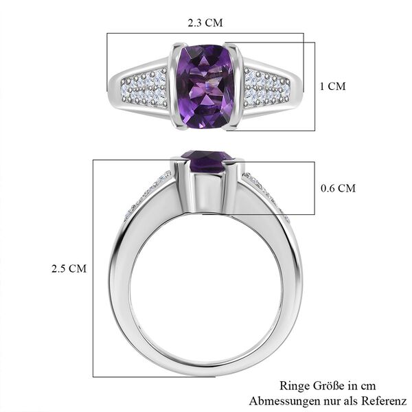AA Marokkanischer Amethyst und Zirkon Ring - 2,47 ct. image number 7