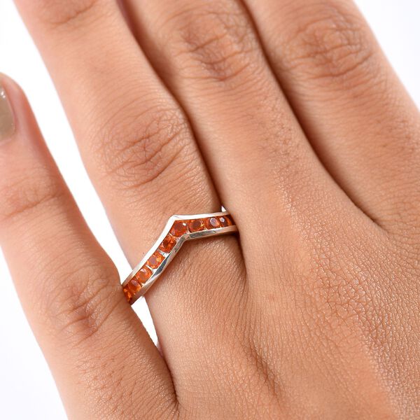 D'Joy AAA Blaze Feueropal Ring, 925 Silber platiniert - 0,72 ct. image number 3