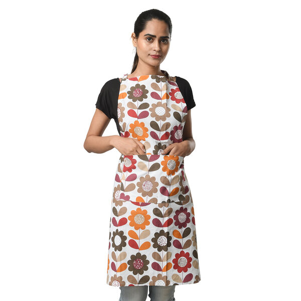 100% Baumwolle K&uuml;chen-Set, Sch&uuml;rze, Handschuh und Topflappen, Blumenwiese, mehrfarbig, 3 teilig image number 3