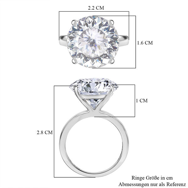 Moissanit Ring - 11,52 ct. image number 7