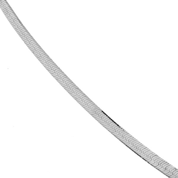 Italianische Fischgrät-Kette, ca. 45 cm mit 5 cm Extender, 925 Silber ca. 4,83g image number 2