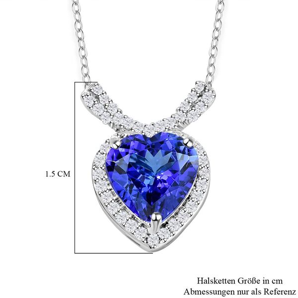 RHAPSODY AAAA Tansanit und Diamant Anhänger mit 45cm Kette - 2,28 ct. image number 6