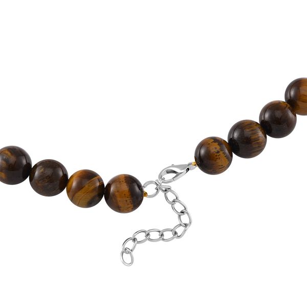 Gelbe Tigerauge-Halskette, 50 cm - 365 ct. image number 4