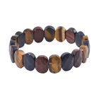 Mehrfarbiges Tigerauge Armband, 18 cm, ca. 138.40 ct