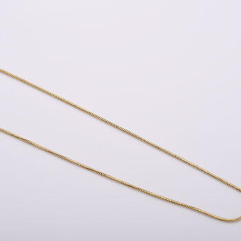 Italienische Schlangen-Kette, ca. 50 cm, 925 Silber vergoldet