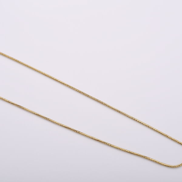 Italienische Schlangen-Kette, ca. 50 cm, 925 Silber vergoldet