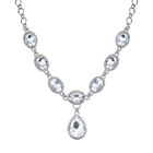 Weisse Glaskristall Halskette, ca. 50 cm 151.80 ct