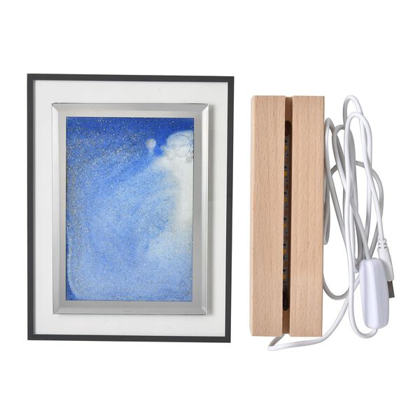 USB-Sandmalerei Nachtlicht mit h&ouml;lzerner Basis, 15x4.5x2 cm image number 2