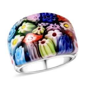 Mehrfarbiger Ring im Murano-Stil