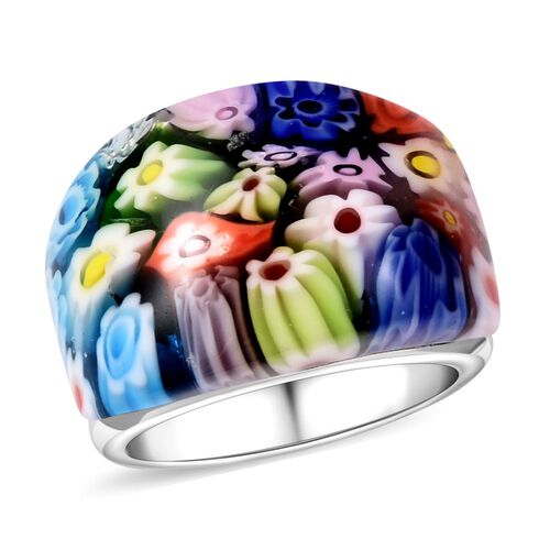 Mehrfarbiger Ring im Murano-Stil image number 0