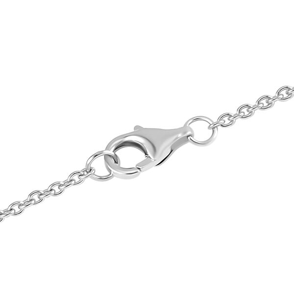 16-18 mm wei&szlig;er Barockperle-Anh&auml;nger mit Kette- 34 ct. image number 4