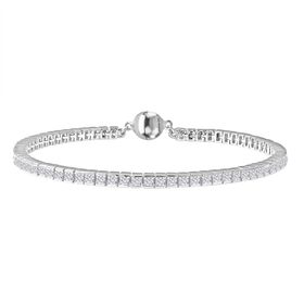 LUXURIANT DIAMANT - Lab Grown Diamant VS-EF SGL zertifiziert Armband ca. 19 cm 925 Silber rhodiniert ca. 5,00 ct.
