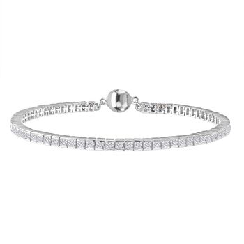 LUXURIANT DIAMANT - Lab Grown Diamant VS-EF SGL zertifiziert Armband ca. 20 cm 925 Silber rhodiniert ca. 5,00 ct.