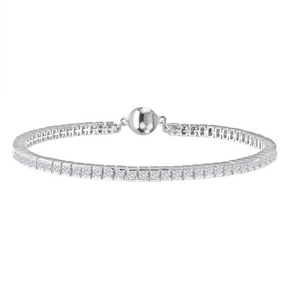LUXURIANT DIAMANT - Lab Grown Diamant VS-EF SGL zertifiziert Armband ca. 19 cm 925 Silber rhodiniert ca. 5,00 ct.
