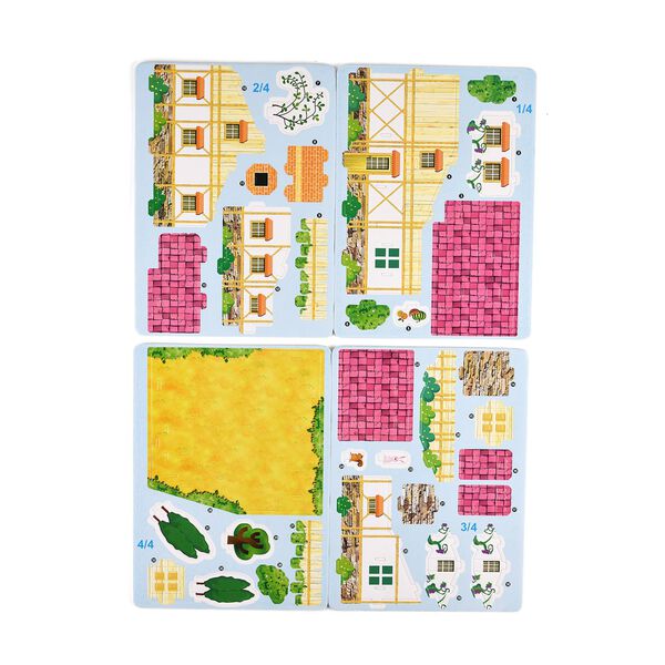 DIY 3D Set Haus zum Basteln und Dekorieren, 18x17x15 cm image number 9