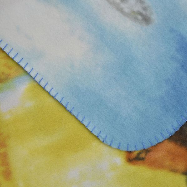 Superweiche Fleecedecke mit Schneemann Muster, Größe 130x170 cm, Mehrfarbig image number 3