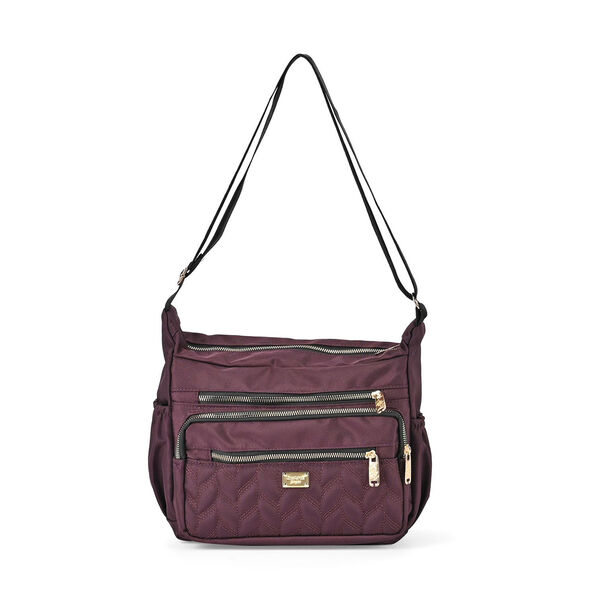 Oxford Side Bag, burgunder