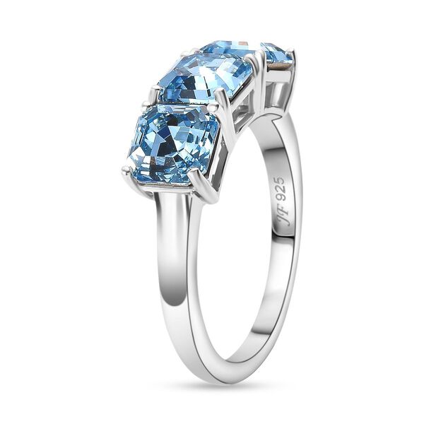 J Francis gefertigt mit SWAROVSKI- Aquamarin Swarovski Kristall Ring image number 5