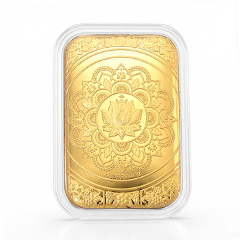 EXKLUSIVES GESCHENK - 999er Goldfolie mit Lotus-Mandala 10mg