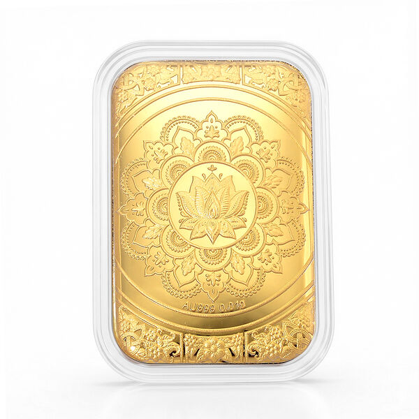 EXKLUSIVES GESCHENK - 999er Goldfolie mit Lotus-Mandala 10mg