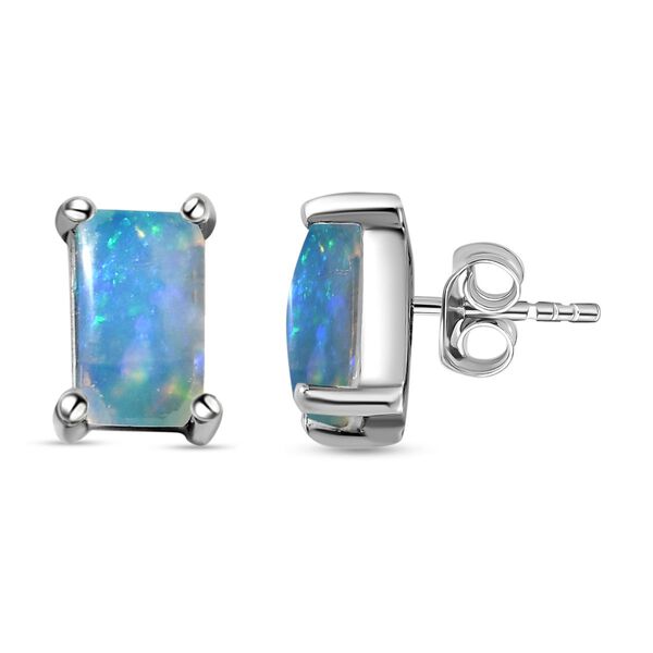 Natürliche, äthiopische Opal-Ohrstecker - 0,47 ct. image number 4