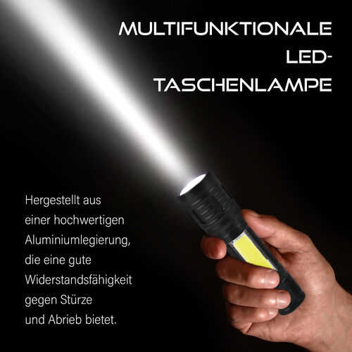 Aluminium Taschenlampe mit LED-Funktion image number 1