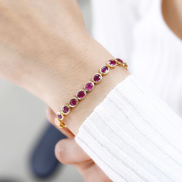 Afrikanischer Rubin Armband ca. 19 cm, ca. 4,15 ct. image number 3